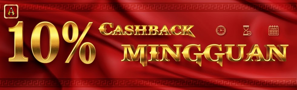 Bonus Cashback Mingguan 10% - ATHENA777